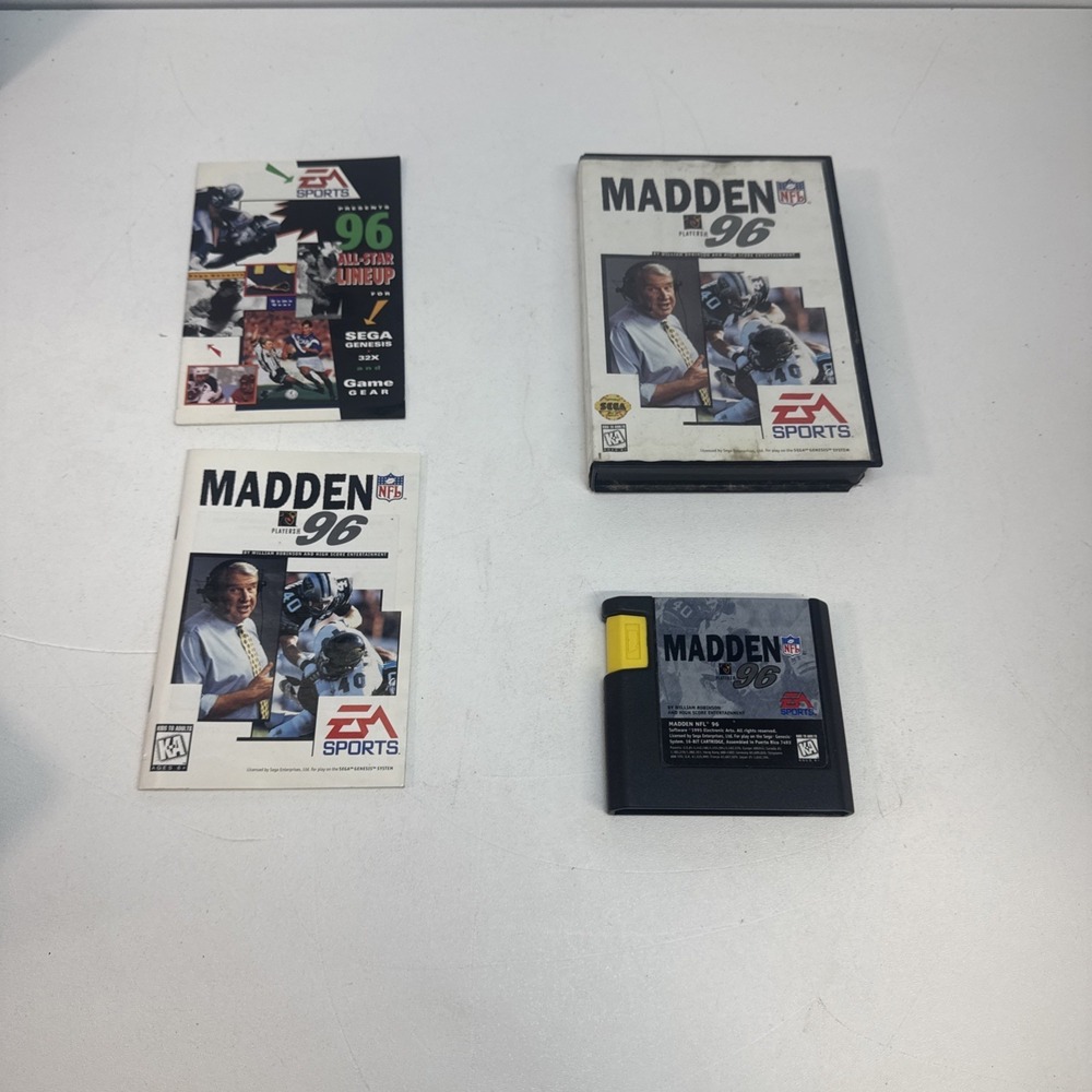 Madden NFL 96 Sega Genesis Complete in Box
